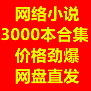 网络小说精选合集3000本各类型网络小说打包网盘小说合集