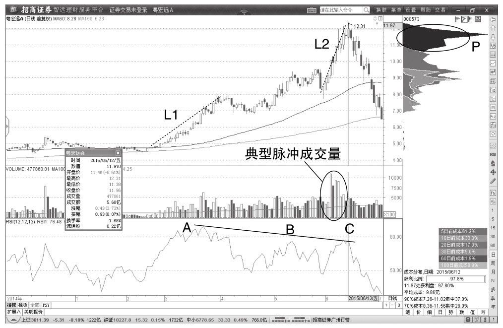 5.5 主力出货期间缠论中枢形态