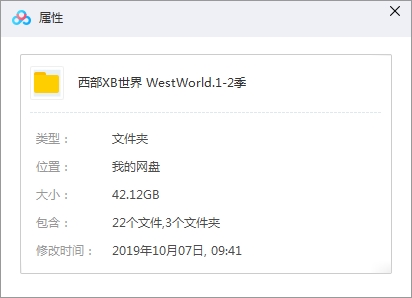 美剧《西部世界》Westworld全两季无删减英语中文字幕[MKV/42.12GB]百度云网盘下载