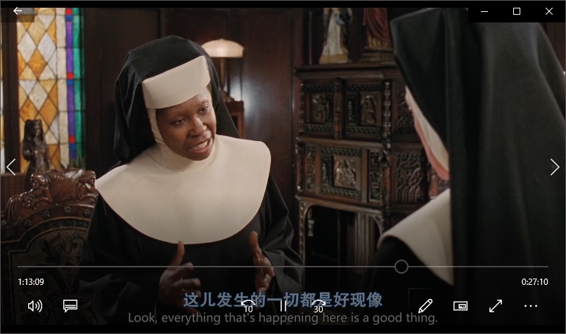 《修女也疯狂1》(Sister Act 1992)高清英语中文字幕百度云网盘下载