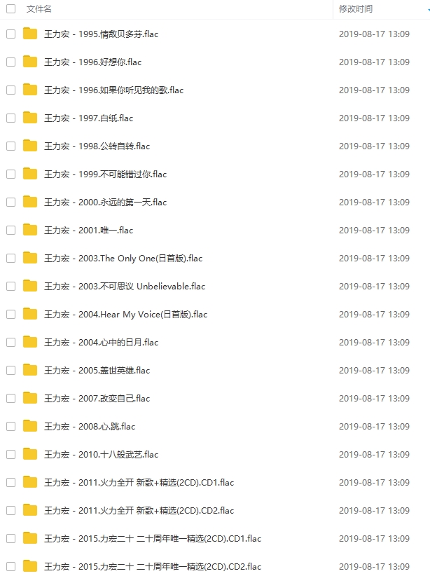 王力宏音乐合集20张无损专辑/单曲[FLAC/MP3/10.44GB]百度云网盘下载