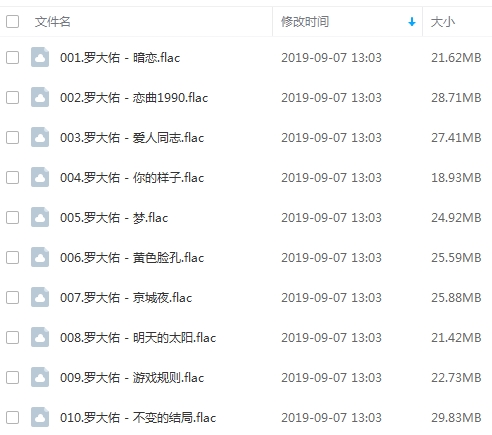 罗大佑精选13张专辑无损FLAC+MP3歌曲合集打包百度云网盘下载