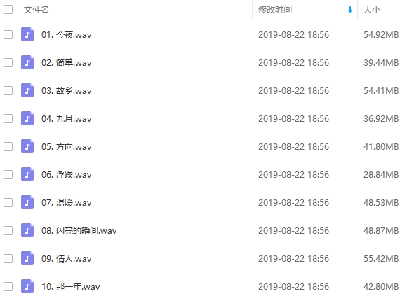 许巍11张专辑无损音质歌曲合集[WAV/FLAC/9.60GB]百度云网盘下载