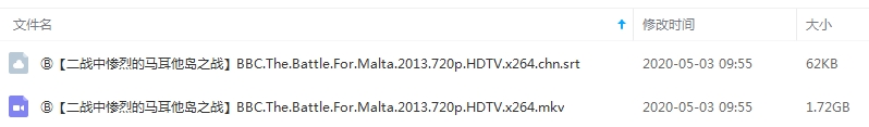 BBC纪录片《二战中惨烈的马耳他岛之战》高清英语外挂中字[MKV/1.72GB]百度云网盘下载