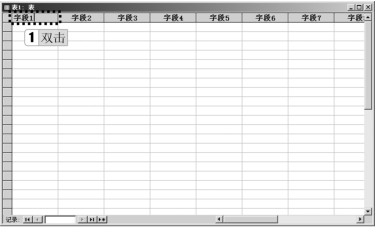 图2-15 空数据表