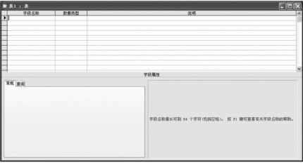 图2-23 表的“设计”视图