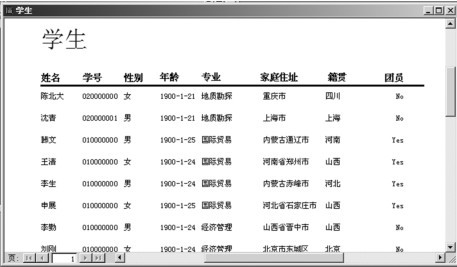 图5-6 表格式报表