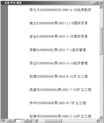 图5-9 标签式报表