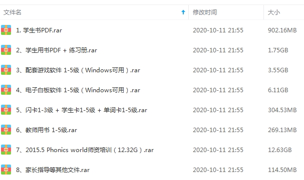 《牛津自然拼读世界OxfordPhonicsWorld》1-5级百度云网盘资源分享下载[PDF/MP3/25.58GB]
