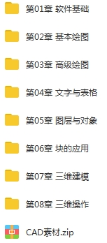 CAD教程-CAD零基础入门到精通视频教程[MP4/3.41GB]百度云网盘下载