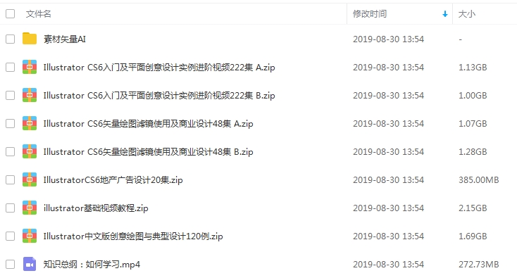 IllustratorCS6设计教程视频合集[AVI/23.57GB]百度云网盘下载