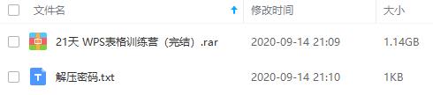 王佩丰《21天WPS表格训练营》百度云网盘资源分享下载[MP4/1.14GB]