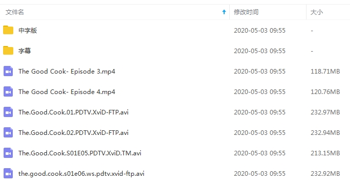 BBC纪录片《居家大厨》视频合集[MP4/AVI/1.30GB]百度云网盘下载