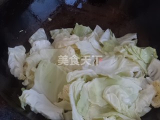 里脊肉炒圆白菜的做法步骤：7