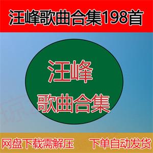 汪锋MP3歌曲音乐合集支持车载云盘网盘下载